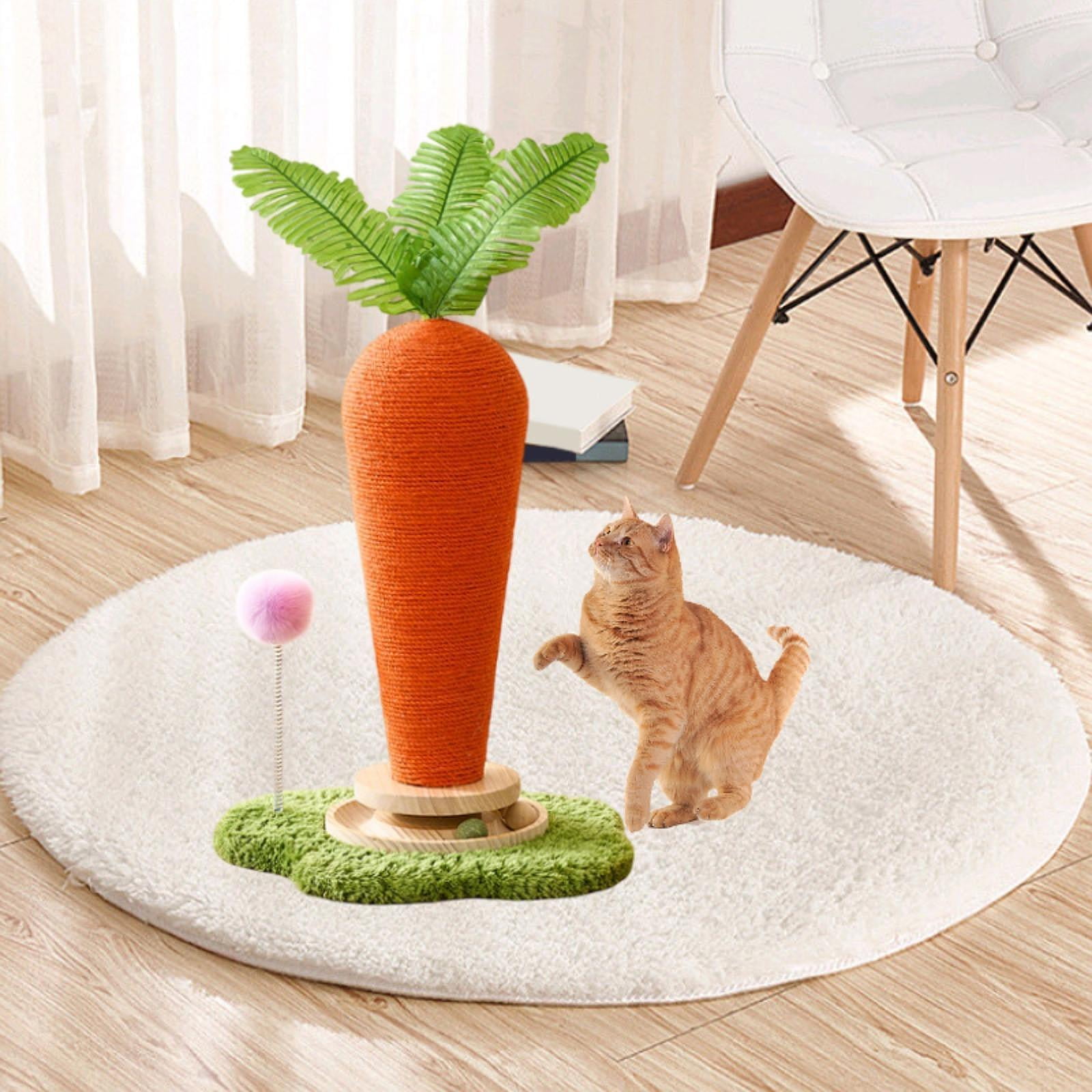 balikha Cat Kitten Scratch s Supplies Exercise Claw Scratcher Cat Tree with Scratcher Post for Cat and Kittens 34x61cm