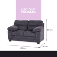 thumbnail image 4 of Love Seat Peralta Atlas del Descanso color Gris, 4 of 4