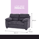 thumbnail image 4 of Love Seat Peralta Atlas del Descanso color Gris, 4 of 4