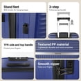 thumbnail image 2 of Luggage Sets 5 Piece with Duffel Bag, Hardside Suitcase Set with Spinner Wheel and TSA Lock, Lightweight Travel Luggage for Men and Women, Dark Blue, 2 of 9