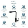 thumbnail image 3 of Transolid T3630-MB Sloane Pull-Down Kitchen Faucet in Matte Black, 3 of 11