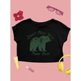 thumbnail image 2 of Don't Mess With Mama Bear Tee Crop Tee Women's, 2 of 4