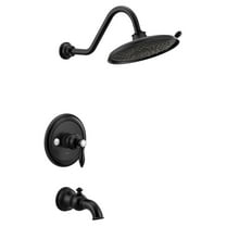 Moen UTS33103BL Weymouth Single Handle Dual Function Bathtub & Shower Faucet in Matte Black (Trim Only)