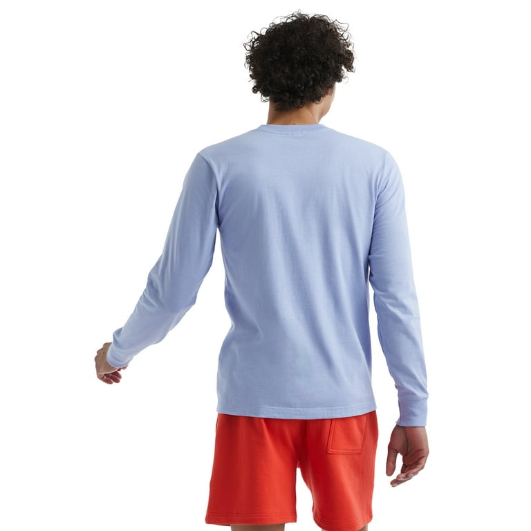 Hanes Men's Explorer Graphic Long Sleeve 100% Cotton T-Shirt, Sizes XS-2XL