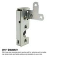 thumbnail image 6 of Speedway Motors Universal Slim-Line Bear Jaw Left Door Latch, Zinc Plated Steel Two-Stage Design for Small Car Doors, Works with Standard or Suicide Door Installations, 6 of 10