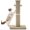 Beige, variant on Tall   , 33" Modern  Scratcher with  Balls, Heavy Duty and Thicker   for Indoor Cats Adults, Sturdy Base  Scratch , Beige