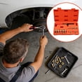 thumbnail image 3 of Thread Repairs Tool Kit, Screw Thread Restorer Set with Tap and Die Files, Automotive Combination Tool for Damaged Bolt Threads, Mechanic Hand Tool Set Red, 3 of 5