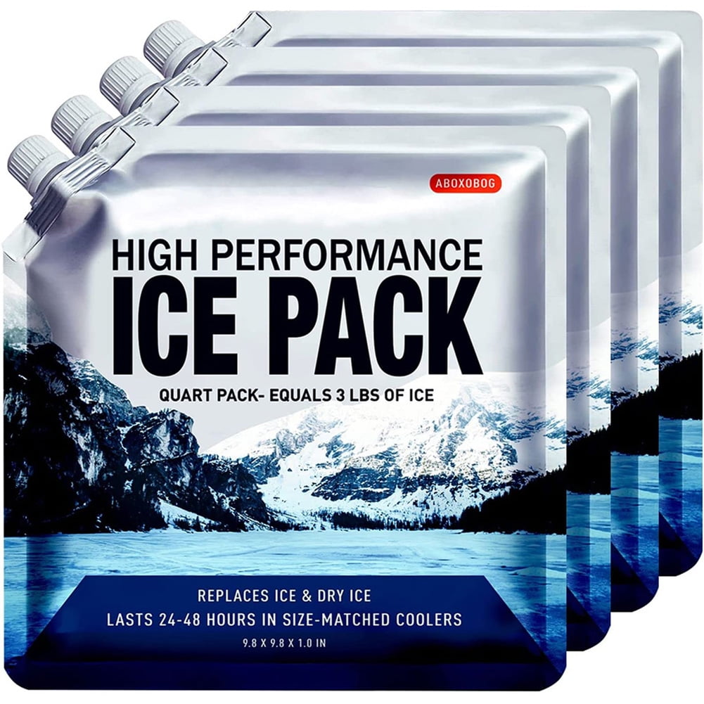 Reusable Ice Packs For Coolers Long Lasting Gel Freezer Packs For