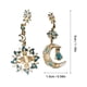 thumbnail image 5 of Pendientes Pendientes Asimétricos Señoras Opalo Forma Pendientes Sol/Luna, 5 of 7