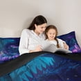thumbnail image 4 of Homewish Cartoon Dragon 7-Piece Bedding Comforter Set,Magic Animal King Bedding Sets,Purple Lotus Bed Sheets For Boys Kids,Breathable Home Decor Reversible, 4 of 8