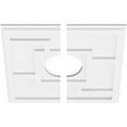 thumbnail image 2 of 18"OD x 5"ID x 6 1/4"C x 1"P Knox Architectural Grade PVC Contemporary Ceiling Medallion, Two Piece, 2 of 11