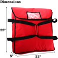 thumbnail image 2 of Bolsa térmica para pizza DEATYOU Professional, color rojo, 22 x 22 x 8 cm, 2 of 7