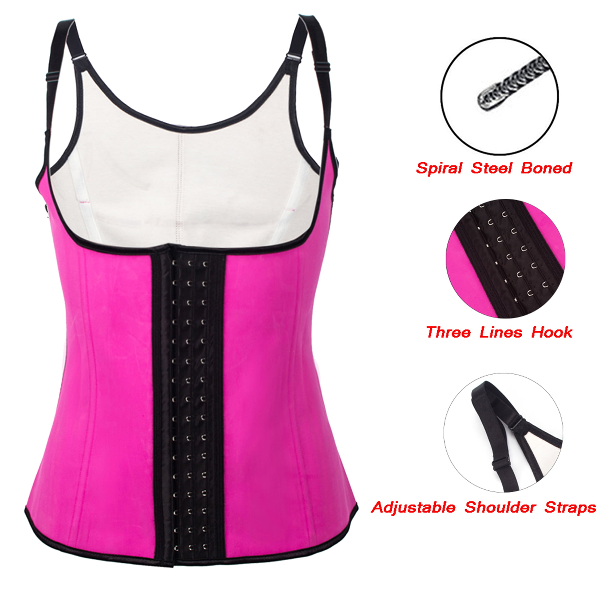 Details about   High Quality Women Body Shaper Waist Trainer Weight Loss Slimming Sweat Vest US 