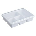 thumbnail image 4 of Reusable Plastic Food Storage Container, Thickened Washable Food Storage Box, 4 and 5 Compartment Meal Prep Trays for Desk Lunches, Picnics, and Takeout, White, by FAJHHA, 4 of 8