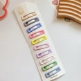 thumbnail image 2 of 10Pcs Toddler Hair Clips, Cute Mini Snap Hair Clips for Baby Girls Kids, Colorful Small Snap Barrettes Metal Hair Clips for Fine Hair, 2 of 2