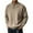 Beige, variant on Sweatshirts Men Knit Quarter Zip Sweater Pullover Top Loose Stand Collar Long Sleeve for Fall Winter Spring Beige L