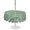 Sage Green, variant on Outdoor Tablecloth with Umbrella Hole for Patio/Picnic/Party/Camping, Sage Green Waterproof Table Cloth Round Cover Washable, Vintage Modern Abstract Art Ombre (Dia 60")