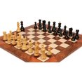 thumbnail image 6 of Zagreb Series Chess Set Ebonized & Boxwood Pieces with Elm Burl & Erable Board & Box - 3.875" King, 6 of 7