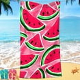 thumbnail image 5 of Kezqiaxn Summer Fruit Beach Towels 70x140cm Microfiber Watermelon Beach Towel Super Lightweight Bath Towel Sandproof Beach Blanket Multi-Purpose Towel for Swimming Yoga Camping, 5 of 9