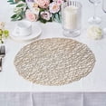 thumbnail image 3 of BalsaCircle 6 Champagne 15" Round Vinyl String PLacemats Wedding Party Decor, 3 of 8