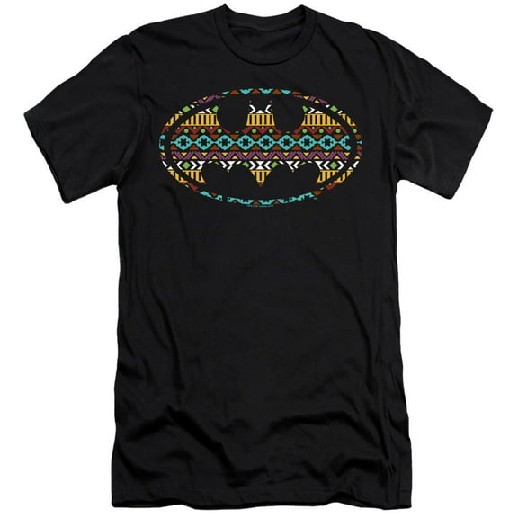Batman Aztec Fill-Hbo S/S Adult 30/1 T-Shirt Black