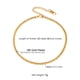 thumbnail image 5 of PROSTEEL Pulsera tobillera de oro con cadena de caja plana para mujer, joyería de verano de playa de acero inoxidable de 3 mm para niñas, regalo de cadena de pie, 5 of 6