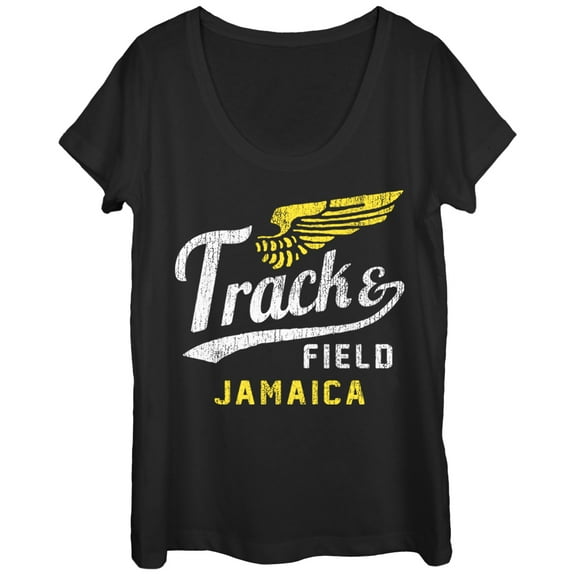 Women's Lost Gods Jamaica Track and Field Scoop Neck