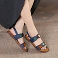 thumbnail image 3 of Women's Open Toes One Band Ankle Strap Flat Sandals, 3 of 7