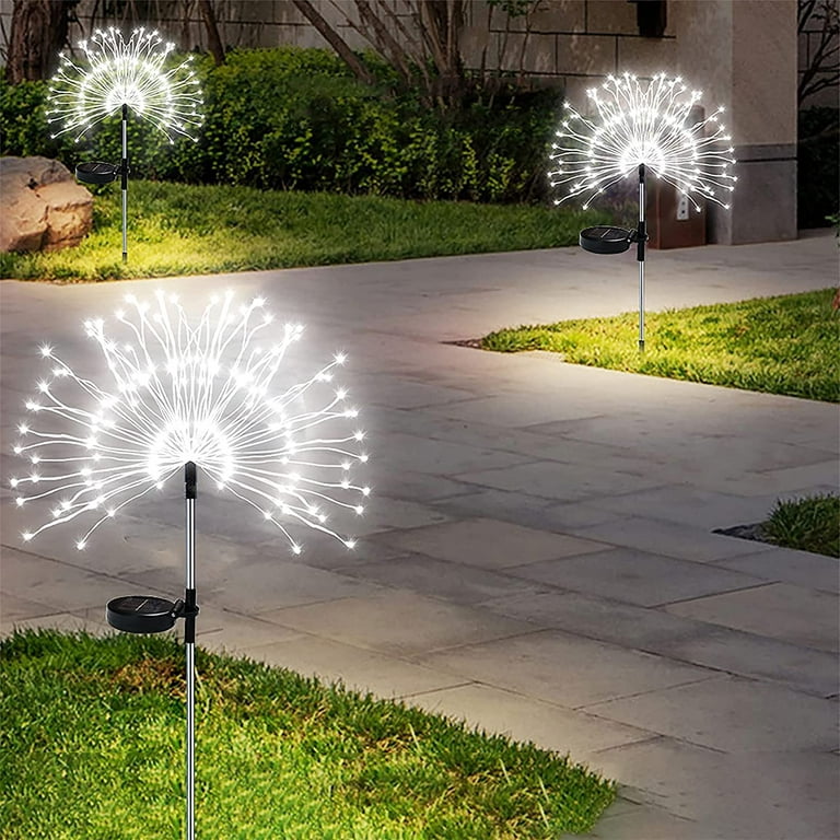 2 Pack Solar Fireworks Lights Tree - 120 LED Landscape String