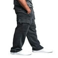 thumbnail image 2 of Mens Jogger Gym Heavy Weight Fleece Cargo Pocket Sweat Pants Drawstring Trousers, 2 of 5
