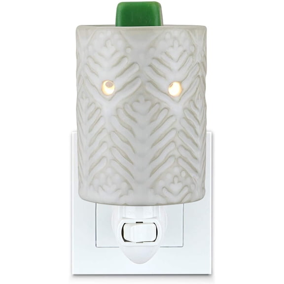 STAR MOON Ceramic Electric Pluggable Fragrance Warmer, Plug in Wax Candle Warmer, Wall Melter Burner for Scented Wax, Scentsy Wax Cubes, No Flame No Smoke No Soot