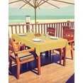 thumbnail image 2 of Yellow Outdoor Tablecloth with Umbrella Hole and Zipper, Solid Color Table Cover for Rectangle Tables Waterproof Tabletop Collection for Patio, Garden, Picnic, Camping 60 x 84 inch, 2 of 6