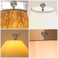 thumbnail image 3 of Mobutofu 2Pcs Lamp Shade Caps Finials Aluminum Alloy Dark Brown Light Intensity Adjustment Indoor Lighting, 3 of 5