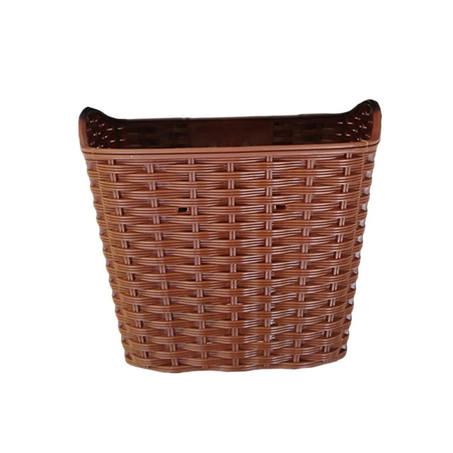 jinwen Storage Basket Bike Front Basket for Cycling Accs Decoration Brown