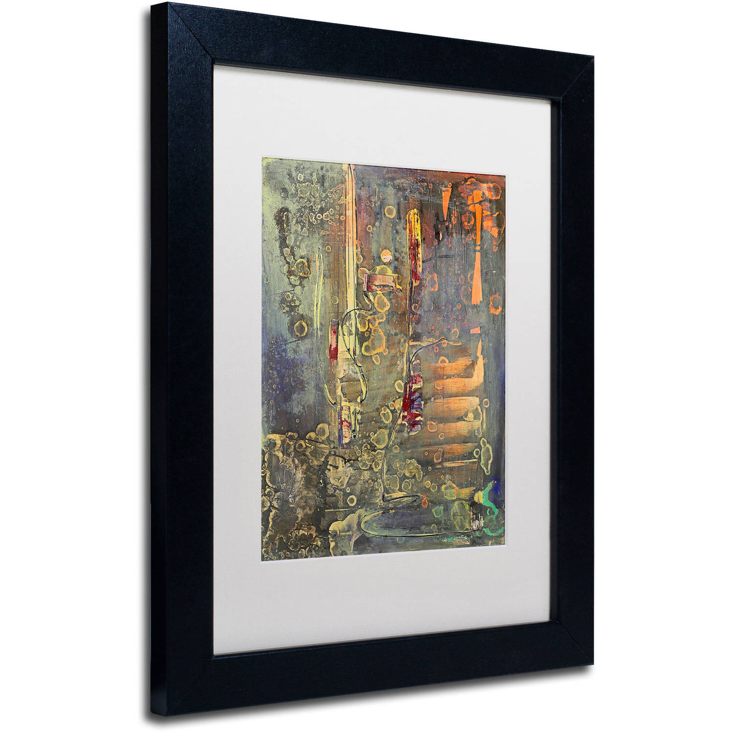 Trademark Fine Art "Into The Dark" Canvas Art by Pat Saunders-White, White Matte, Black Frame