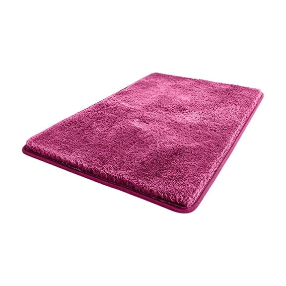 Soft Fluffy Shaggy Rug for Bedroom Living Room, Small Chair Decor Rugs Feet Floor Mats, Non-Slip Plush Furry Fur Area Rugs Red