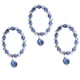thumbnail image 1 of EeaseMX 3 pulseras exquisitas con diseño de Madonna y cruz de perla azul para mujer, 1 of 8