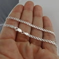 thumbnail image 5 of Italian 925 Sterling Silver 3mm Bismark Chain - 16, 18, 20, 22, 24, 30 Inches (22), 5 of 8