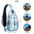 thumbnail image 5 of Crossbody Sling Backpack for Women Men Seashell Summer Beach Shoulder Sling Crossbody Casual Chest Bag for Travel Sports Running Hiking, 5 of 6