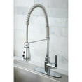 thumbnail image 2 of Gourmetier GS8871CTL Continental Single Handle Pull-Down Spray Kitchen Faucet, Chrome, 2 of 3