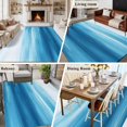 thumbnail image 6 of Abstract Sea Area&nbsp;Rug 5x7ft Blue Theme Gradient Watercolor Ocean Scenery Non-Slip&nbsp;Washable Square&nbsp;Rugs Soft Felt Indoor Floor Mat for Bedroom Kitchen Living Room Bathroom, 6 of 9
