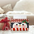 thumbnail image 2 of Christmas Tissue Box Cover Non-Woven Fabric Holiday Themed Print Decorative Holder for Living Room Table Desk Party Decor(Multicolor-D), 2 of 6