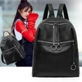 thumbnail image 4 of Women PU Leather Backpack Bag Purse Cross Shoulder Travel Handbag School Backpack, 4 of 8