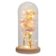 thumbnail image 1 of 1pc oro lámina rosa flor vidrio cúpula ornamento agradable lámpara led flor de vidrio decoración de cúpula, 1 of 4