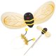 thumbnail image 4 of FELTECHELECTR 1 juego de disfraz de abeja para niñas con varita y diadema, accesorios de decoración para actuaciones de hadas., 4 of 6