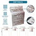 thumbnail image 6 of Brown Eucalyptus Leaves Table Runner - 70 Inch Long Spring Leaves Plants Country Cotton and Linen Blended Dress Scarves Farmhouse Table Runner for Kitchen Dining, Coffee Table, 13" x 70", 6 of 8