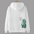 thumbnail image 5 of Women's Hoodies Sweatshirts Matching Dinosaur Pullover Sweatshirt for Couples Unisex Cozy Hoodie for Lovers Anniversary White XXL, 5 of 6