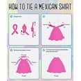 thumbnail image 2 of Girls Skirt Practice Folklorico Mexican Flamenco Falda Doble Vuelo Mexico 22" Long Orange, 2 of 2