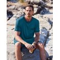thumbnail image 2 of EKOUAER Men's Pajamas Set Casual Short Sleeve Shirts and Shorts Soft 2 Piece Loungewear With Pockets, 2 of 6