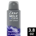 thumbnail image 2 of Dove Men+Care Men's Antiperspirant Deodorant Dry Spray Midnight Classico, 3.8 oz, 2 of 11